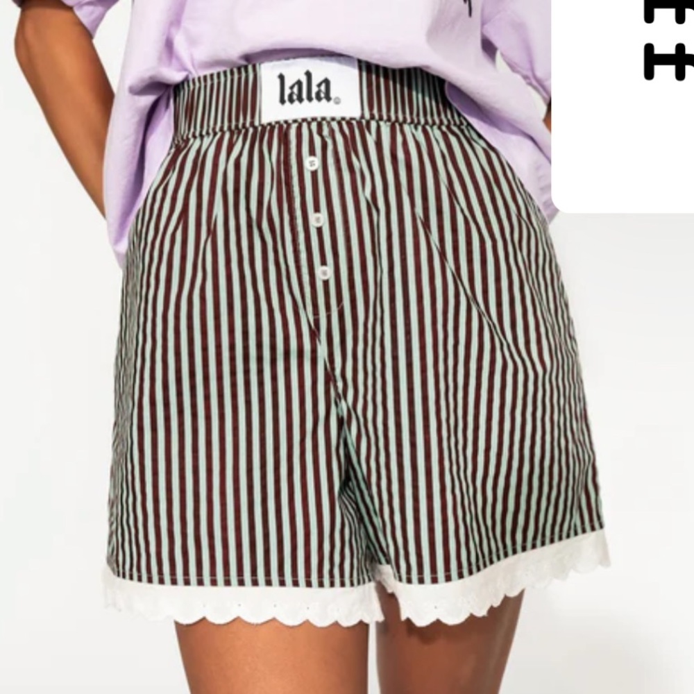 NWT DIL Mint chocolate chip lace boxer shorts